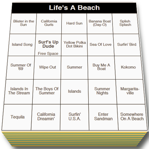 Music Bingo Card Downloads