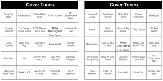 Cover Tunes - 250 Music Bingo Cards