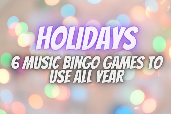 "Holidays" Music Bingo 6-Pack