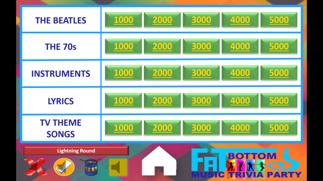 "Music Trivia Party" Game Show - 3 Pack