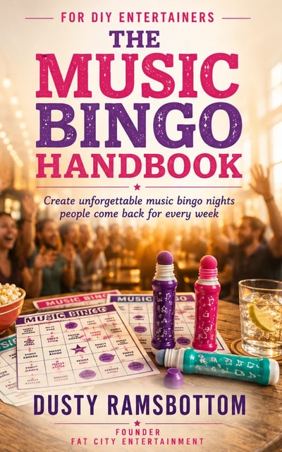 The Music Bingo Handbook by Dusty Ramsbottom — book cover